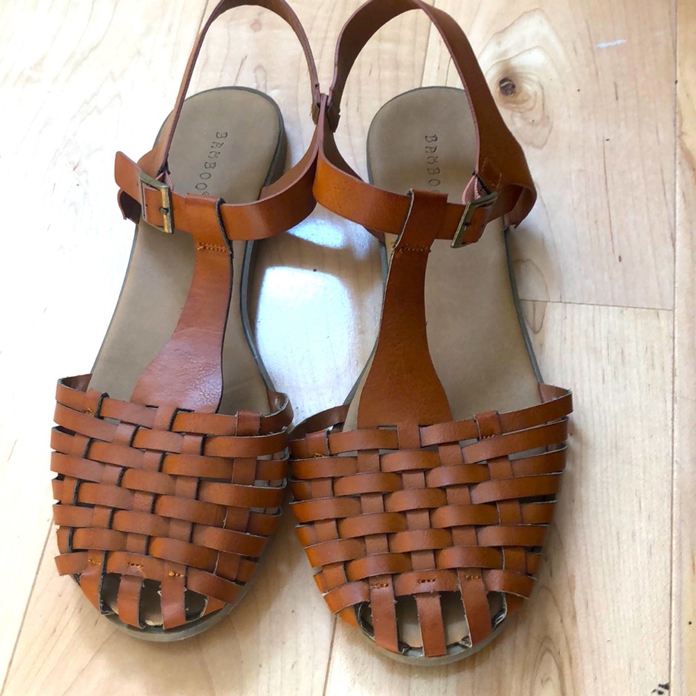 Woven Covered Toe Sandals/Flats